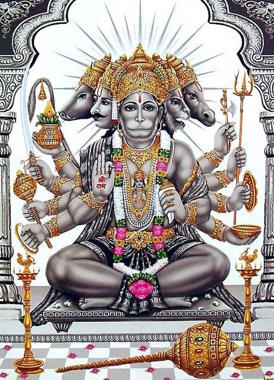 Panchmukhi Hanuman Wallpapers - Shri Hanuman Chalisa